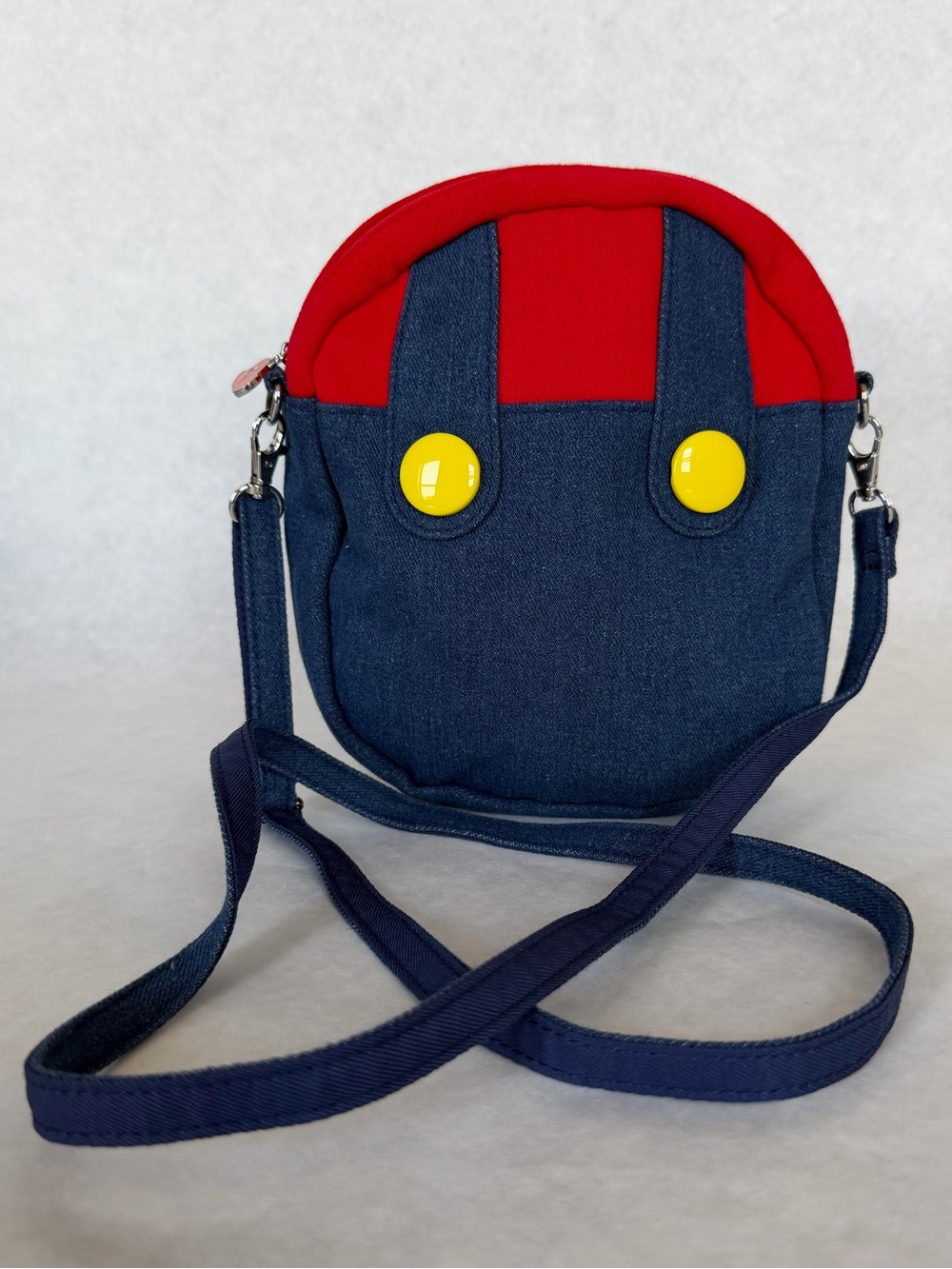 Nintendo Super Mario Character Crossbody Bag Red Blue
